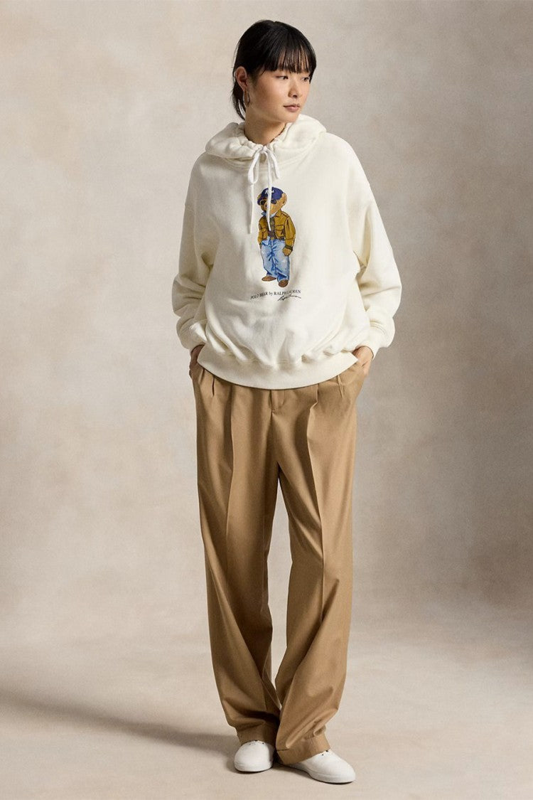 Polo Ralph Lauren Cream Polo Bear Graphic Hoodie