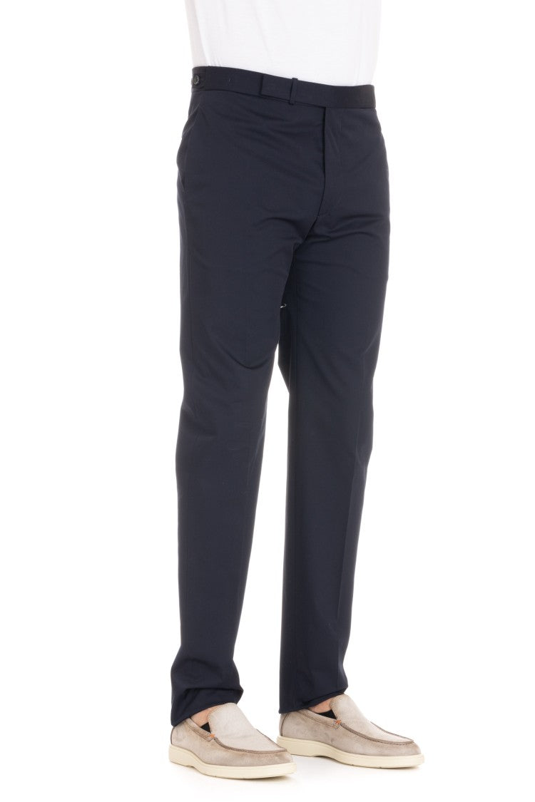 Tagliatore Newbros Cotton Satin Trousers