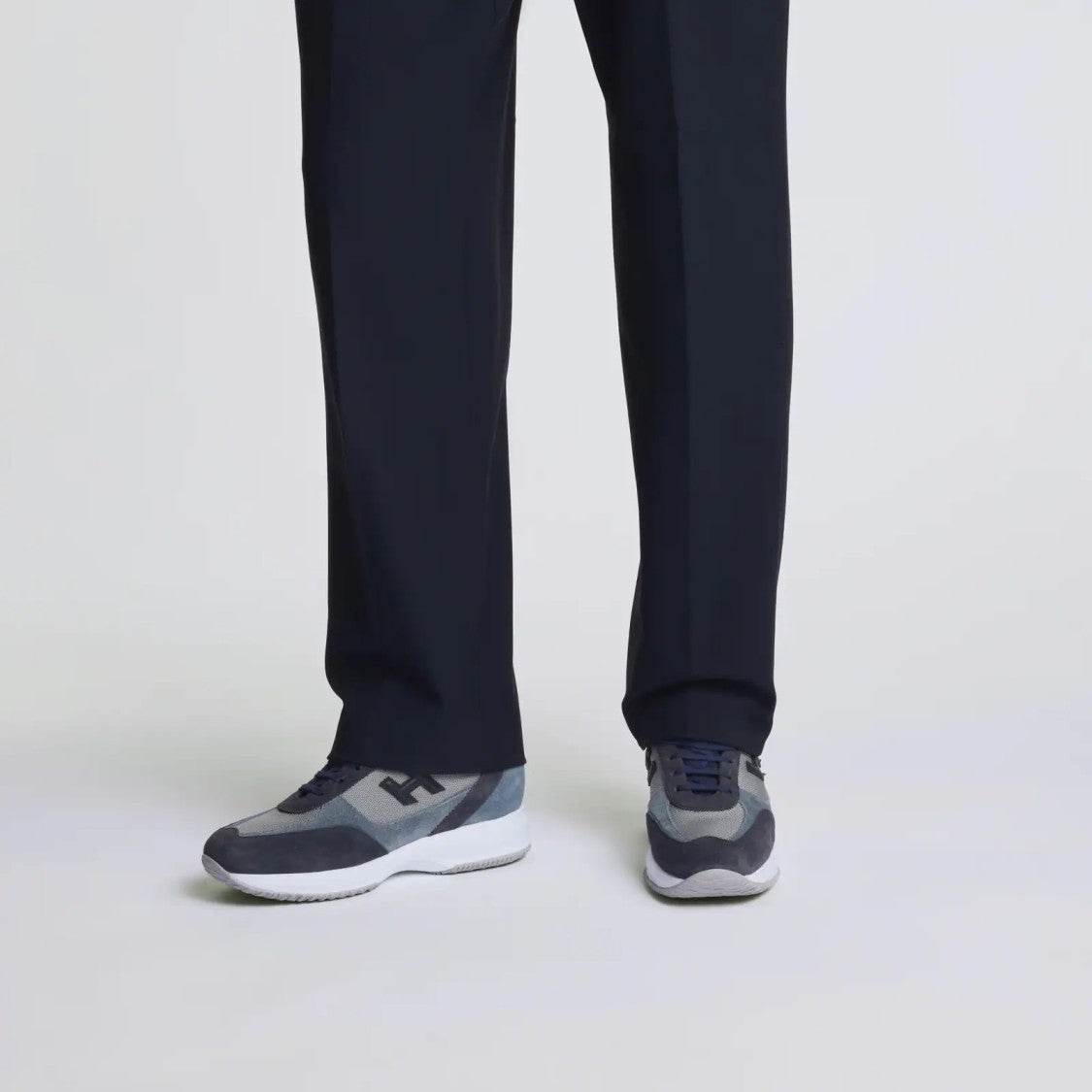 Hogan Interactive Allacciato H3d Sneakers In Blue