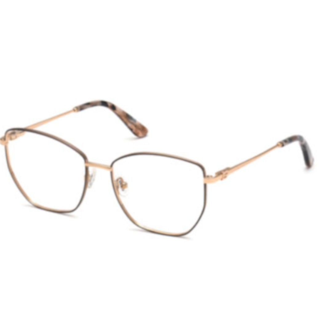 Guess Gu2825 Gold-Tone Geometric Frame Eyeglasses