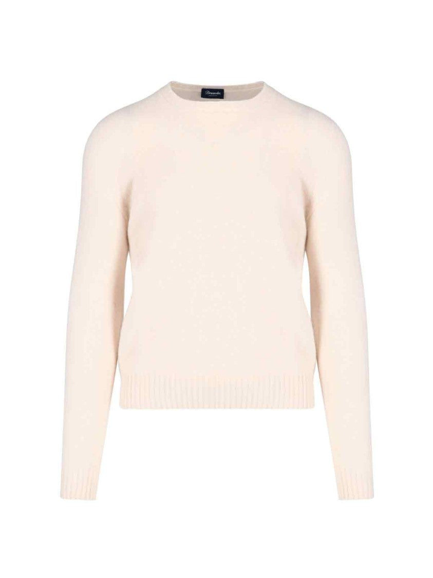Drumohr Basic Sweater In Pink Wool Light Shade