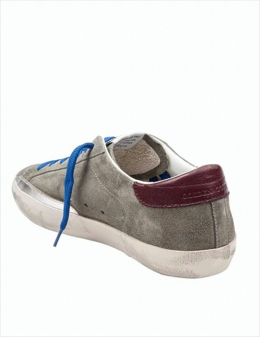 Golden Goose Vintage-Inspired Grey Suede Sneakers