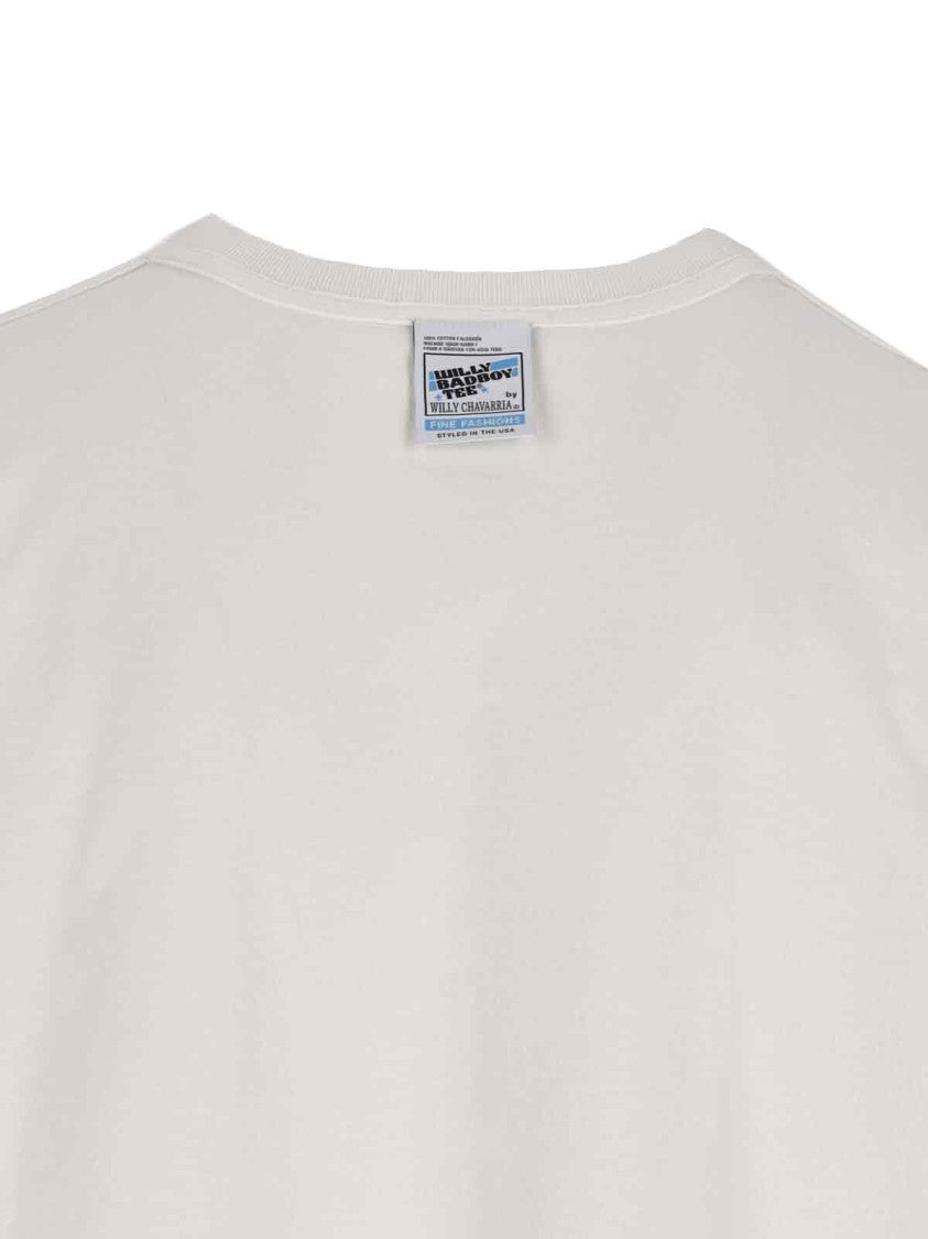 Willy Chavarria Long-Sleeved Cotton T-Shirt With Bold Logo Print