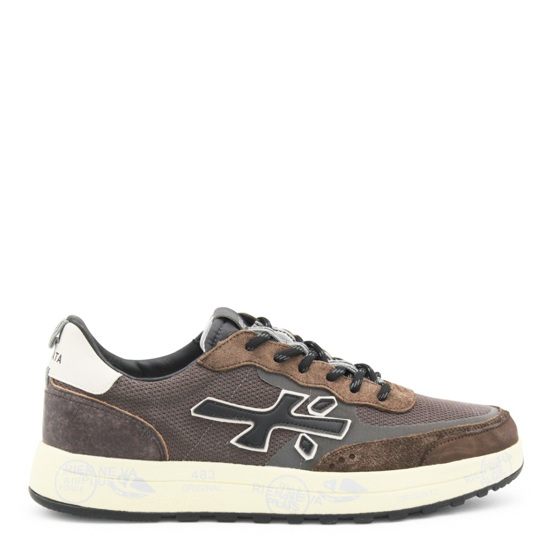 Premiata Brown Leather Nous Sneakers