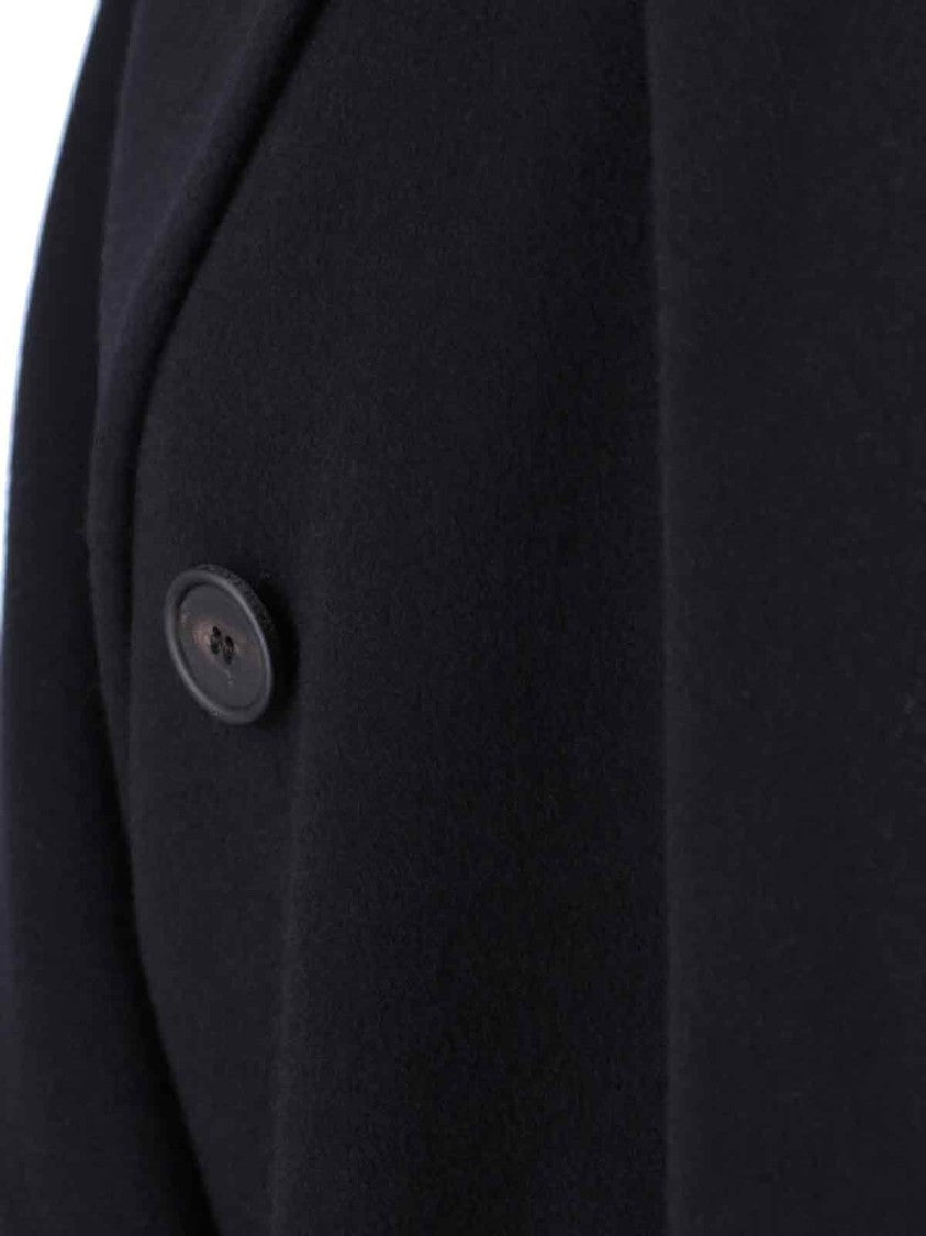 Tagliatore Jole Coat Midi Double-Breasted – Black