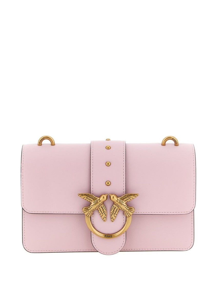 Pinko Structured Rectangular Bag With Gold Hardware