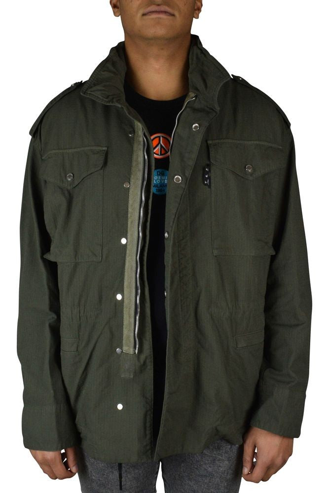 Off-White Military Green Zippered Jacket