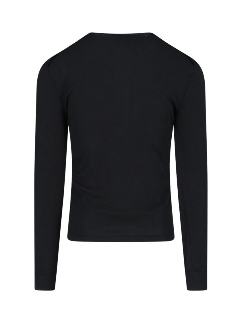 Tom Ford Long-Sleeved Henley Top With Buttoned Placket And Fitted Silhouette