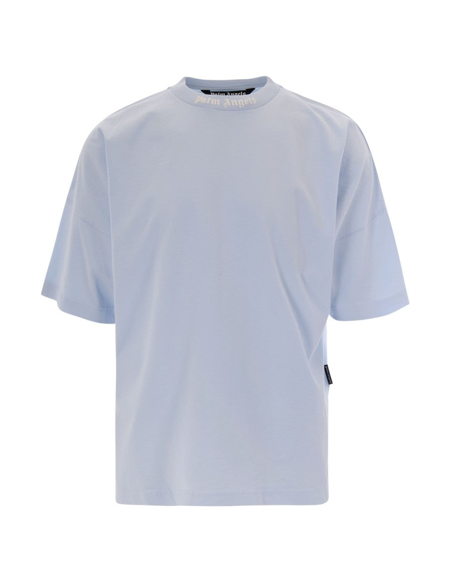 Palm Angels Oversized Crew Neck T-Shirt With Classic Logo Prints