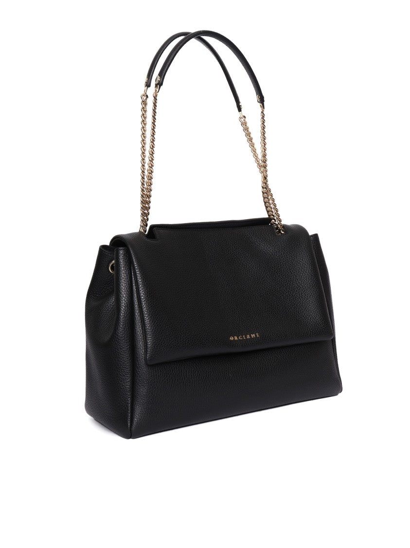 Claudio Orciani Structured Handheld Tote Bag In Smooth Calf Leather