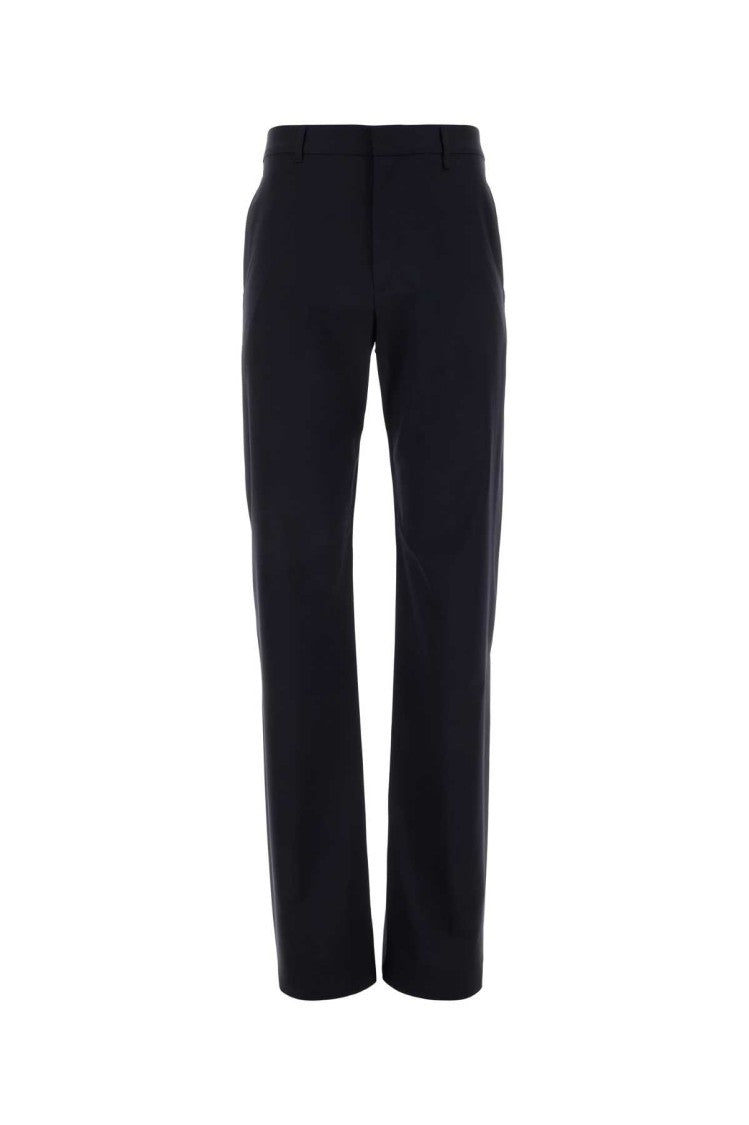 Givenchy Navy Blue Stretch Wool Blend Pant