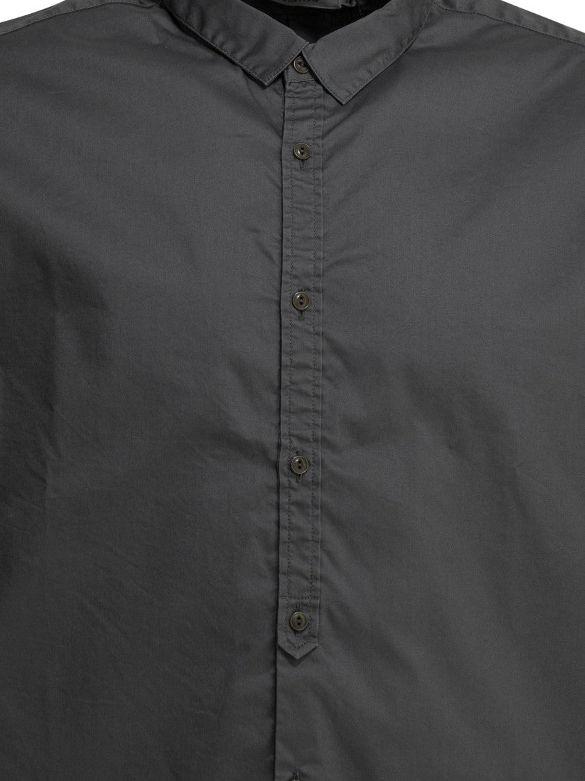 Nonnative Cotton Twill Casual Shirt With French Collar And Rounded Hem