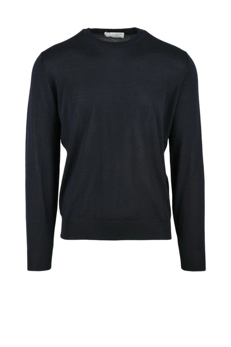 Filippo De Laurentiis Merino Wool Men's Crew Neck Sweater