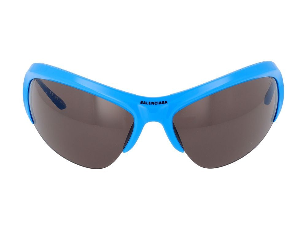 Balenciaga Sunglasses Bb0232s 004 Light Blue Silver Grey 91/16/125