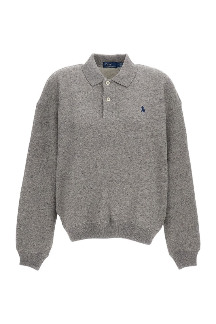 Polo Ralph Lauren Relaxed-Fit Sweatshirt With Classic Polo Collar And Embroidered Logo