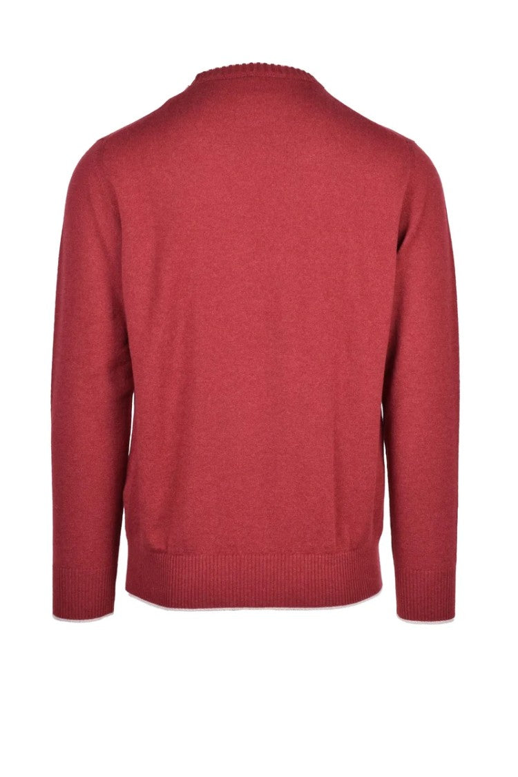 Eleventy Crew Neck Pullover - Red