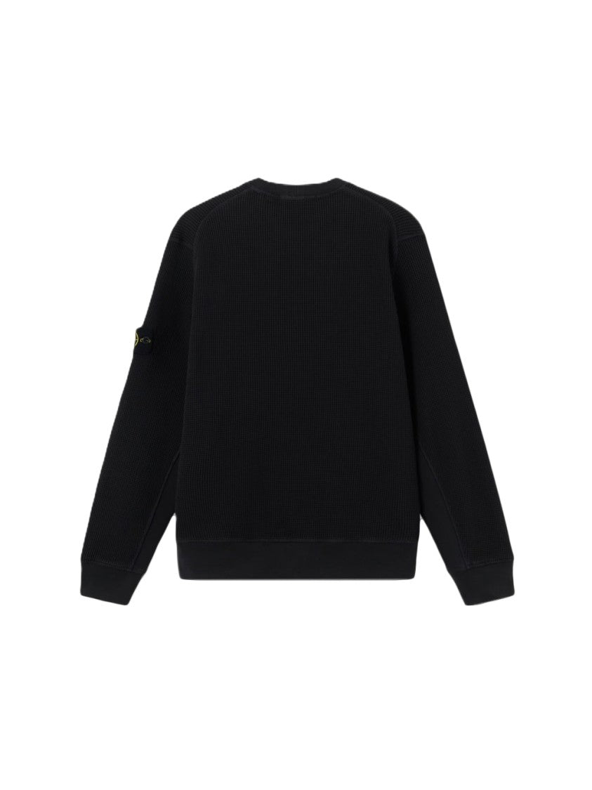 Stone Island Classic Crewneck Sweatshirt With Ribbed Detailing