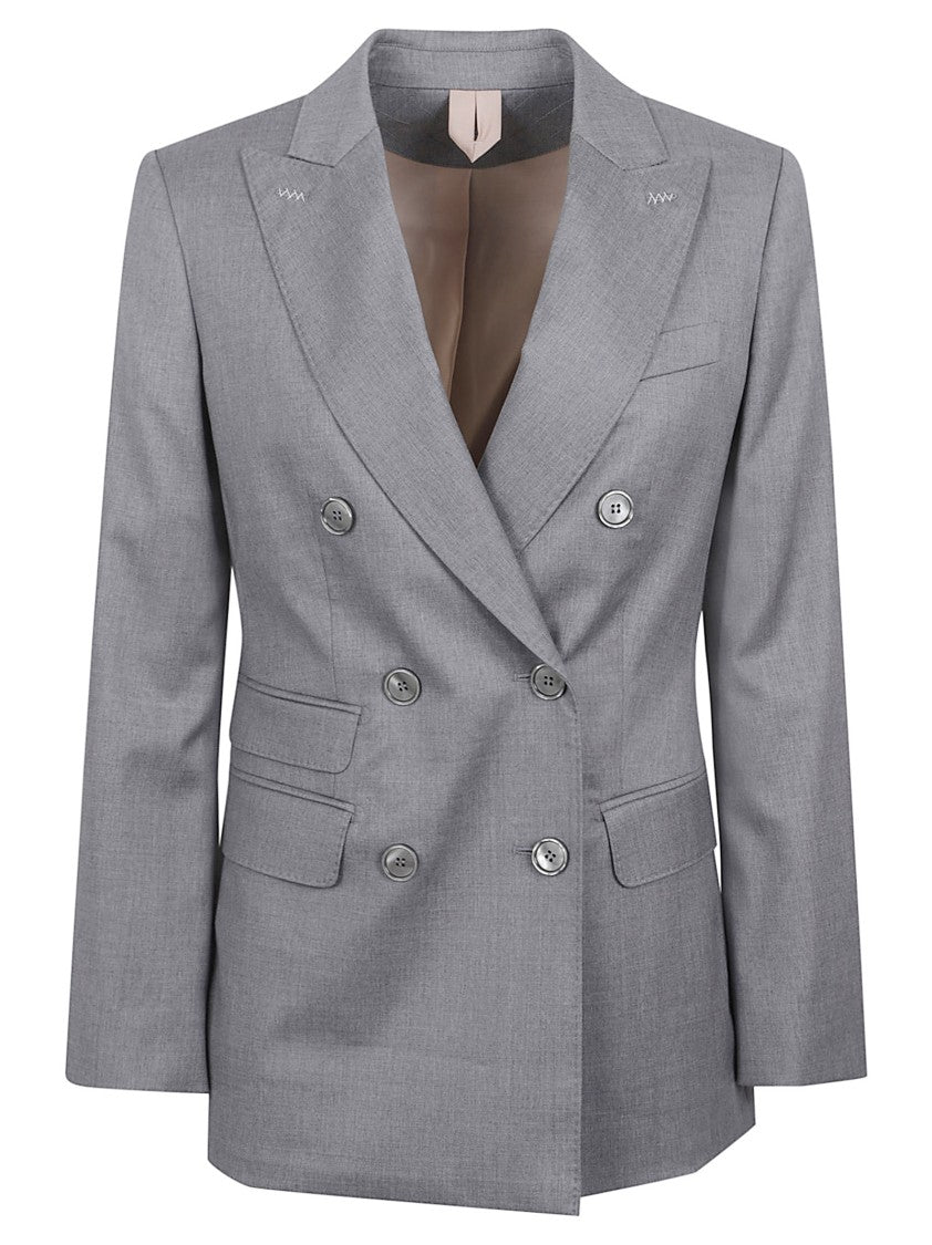 Max Mara Double-Breasted Tailored Jacket With Structured Silhouette