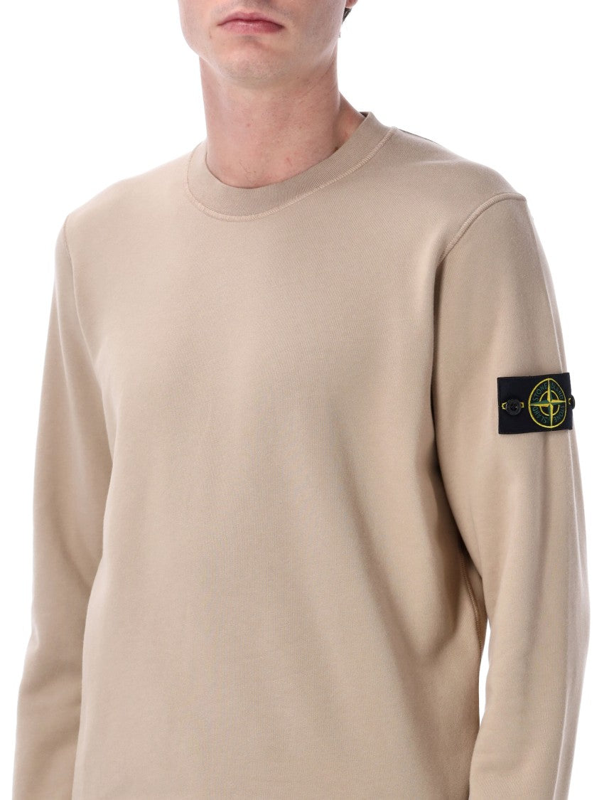 Stone Island Organic Cotton Crewneck Sweatshirt