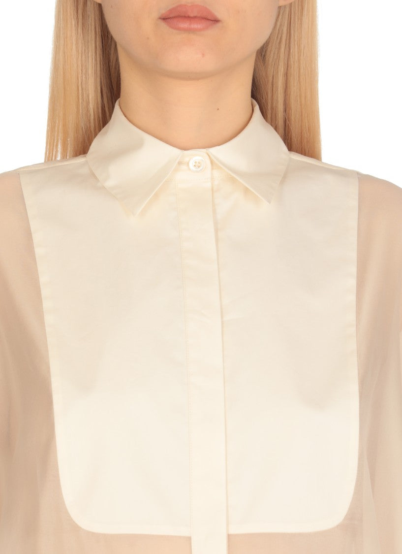 Peserico Aurea Ivory Silk Shirt