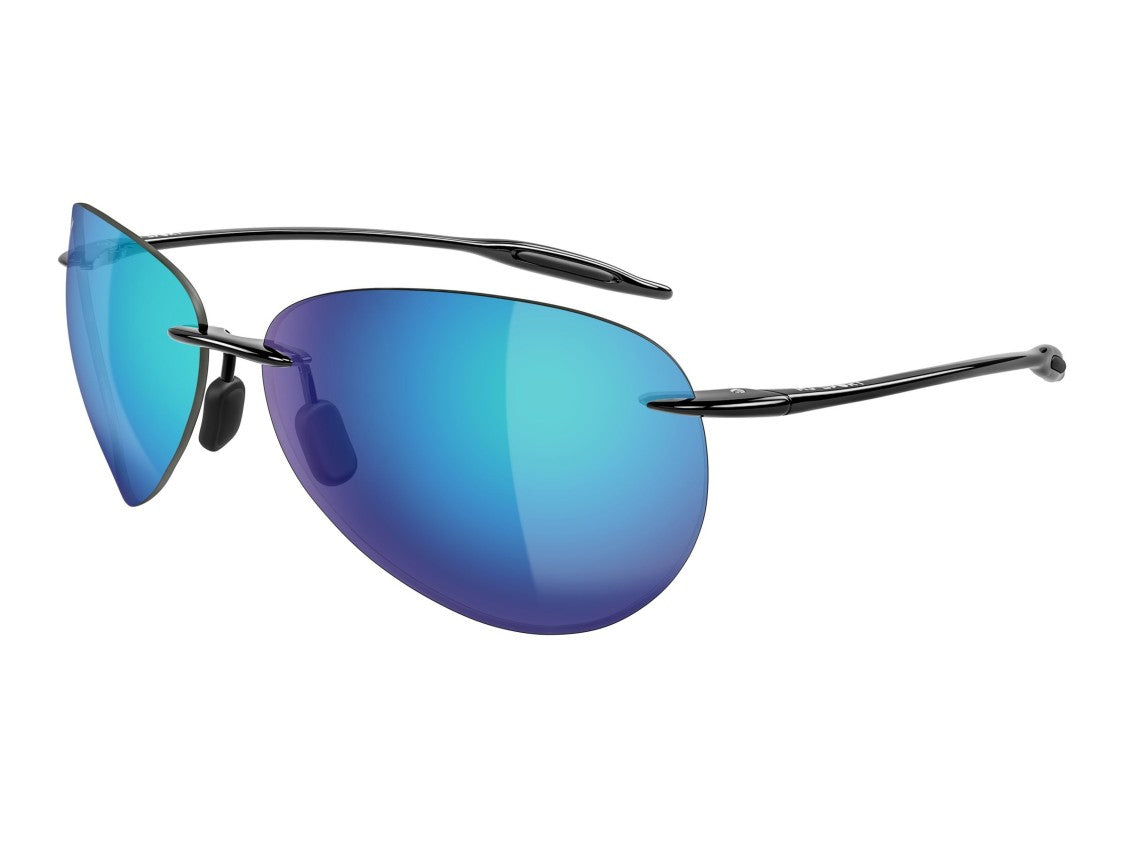 Maui Jim Blue Mj0421s Mirrored Gradient Rimless Teardrop Sunglasses