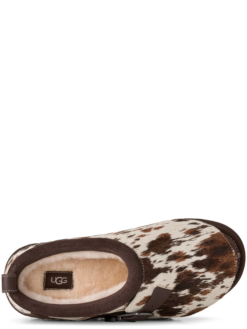 Ugg Tazz Western Cowhide Pattern Leather Slip-On Shoes