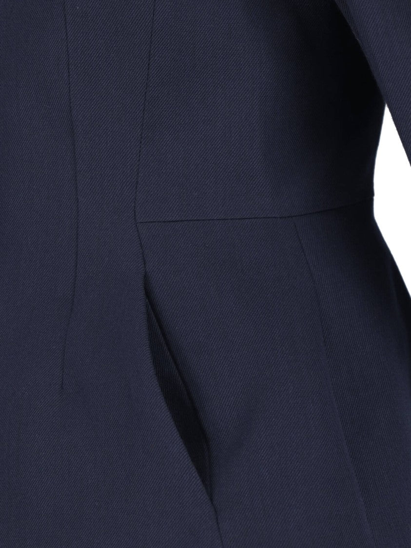 Vivienne Westwood Bergere Blue Rounded Collar Cotton-Wool Blazer