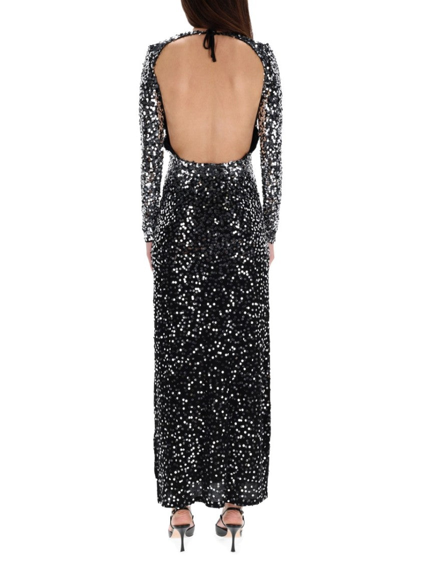 Rabanne Long Dress Sequined Maxi Dress