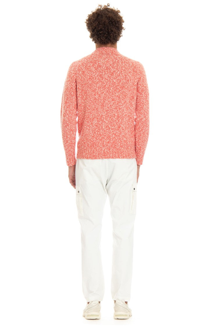 Drumohr Moulinè Wool Crewneck Sweater