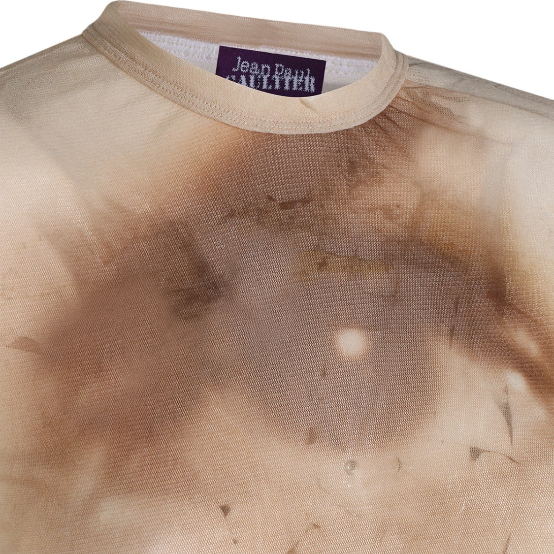 Jean Paul Gaultier Abstract Print Fitted Long-Sleeved Top