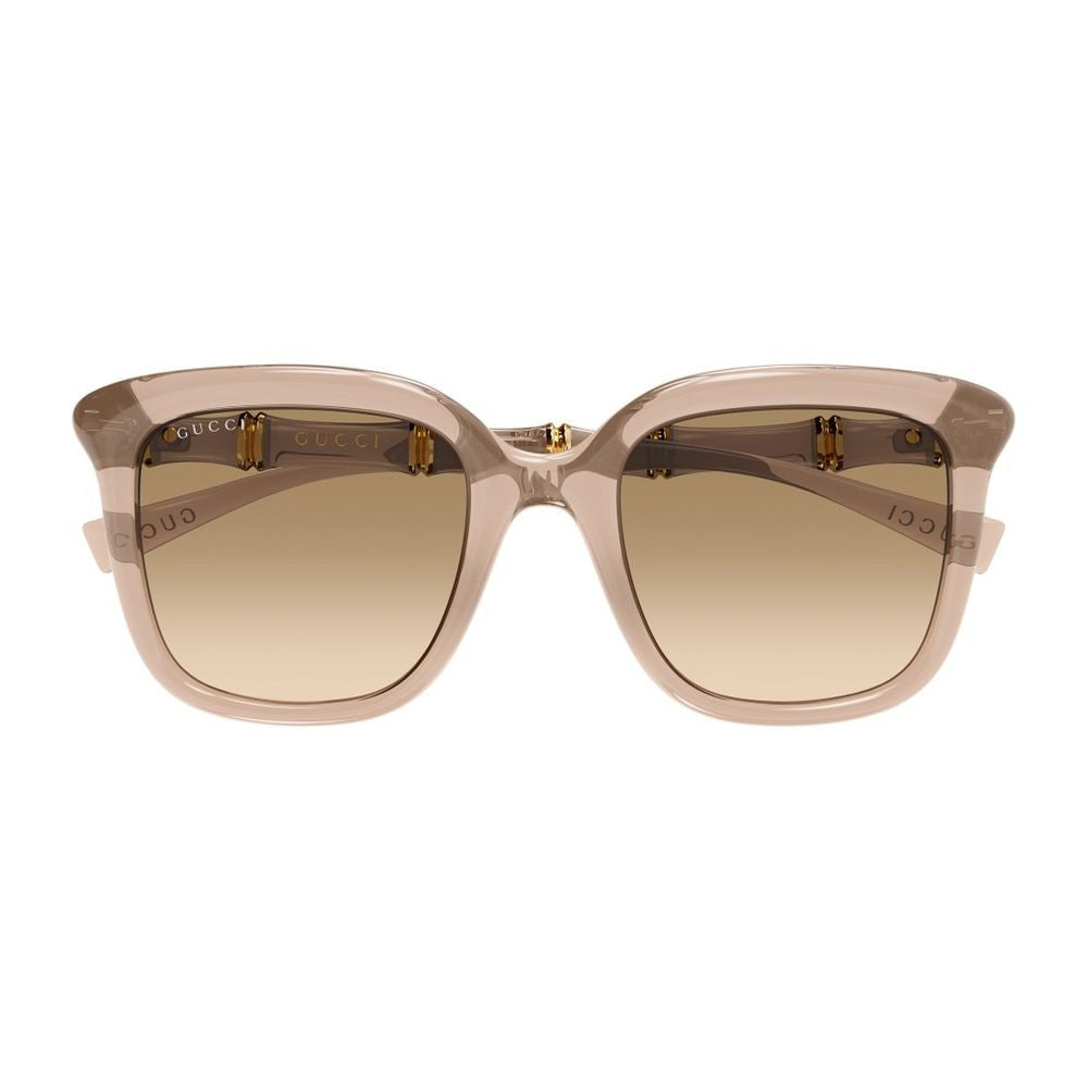 Gucci Butterfly-Shaped Transparent Acetate Sunglasses With Bamboo Motif Gg2058s Linea Sign