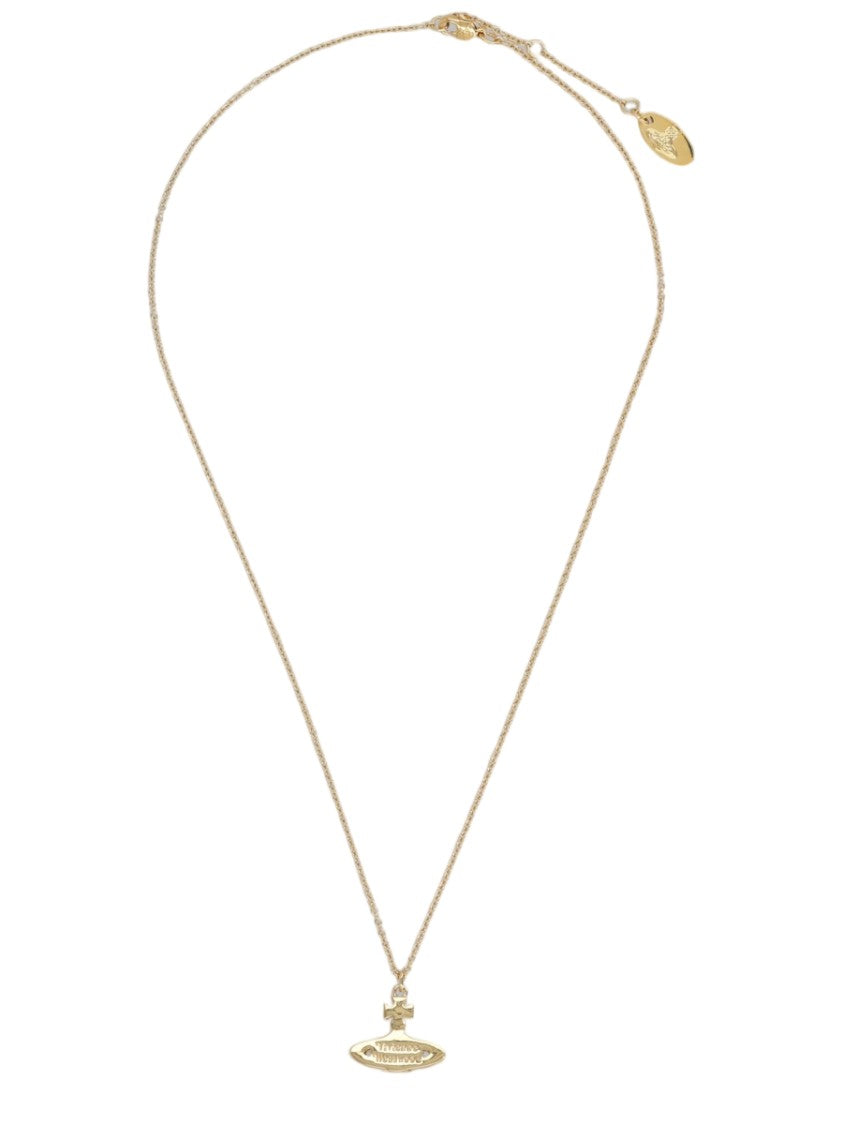 Vivienne Westwood Gold Pina Orb Fine Chain Necklace