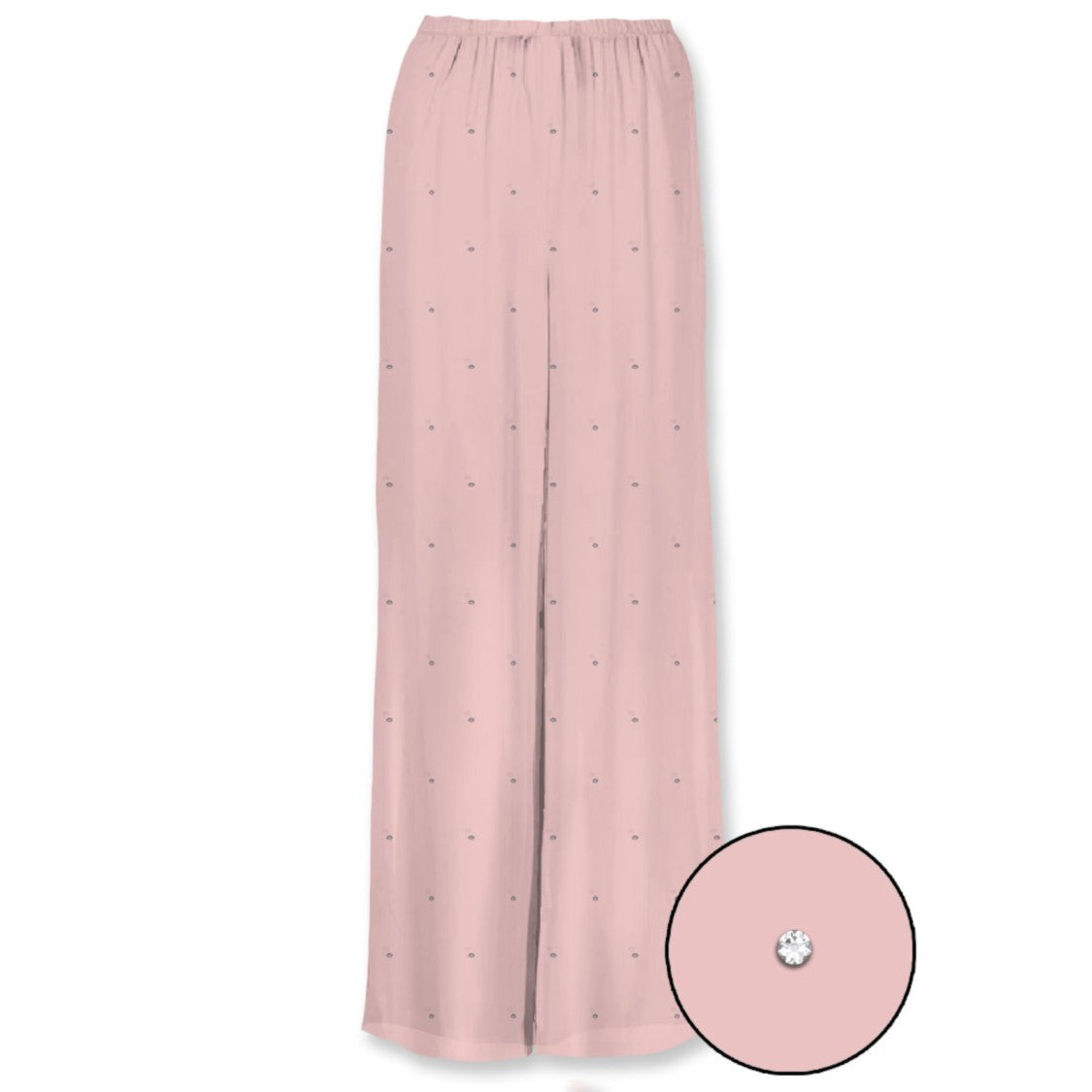 Mc2 Saint Barth Wide-Leg Pants In Soft Pink