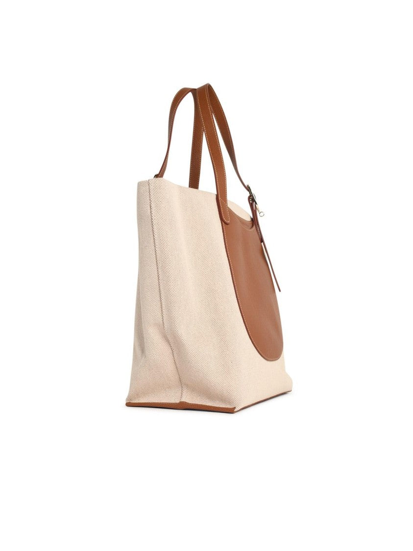 Longchamp 'Shopping Complice' Caramel Cotton Tela Bag