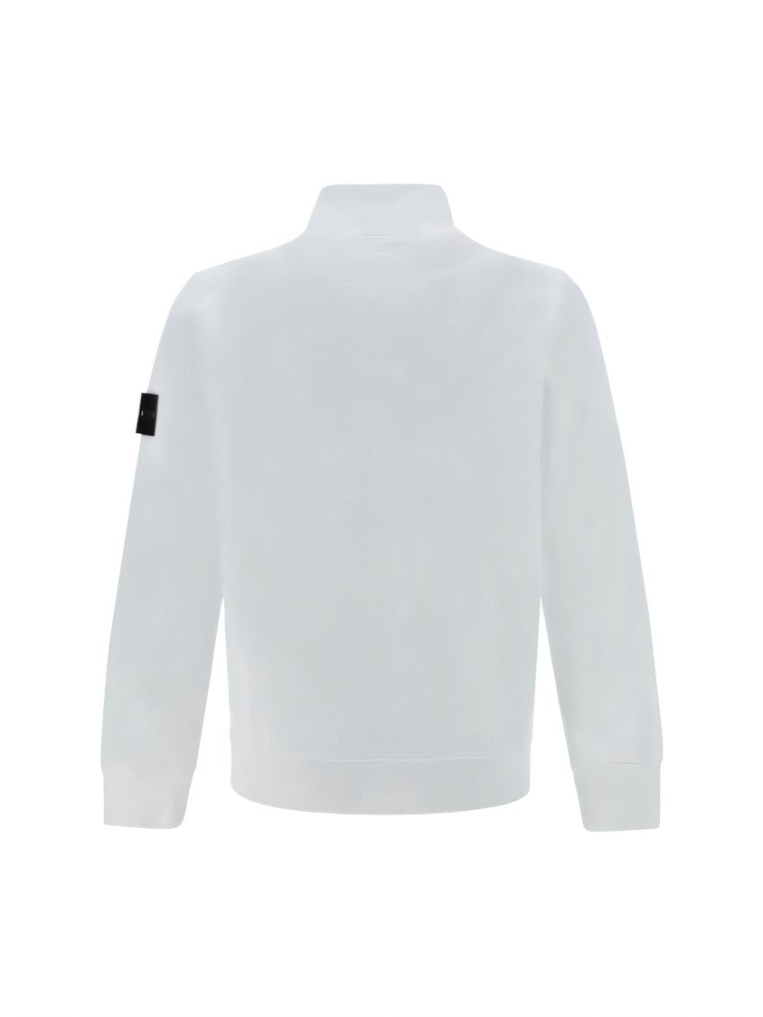 Stone Island High-Collar Half-Zip Long-Sleeve Top