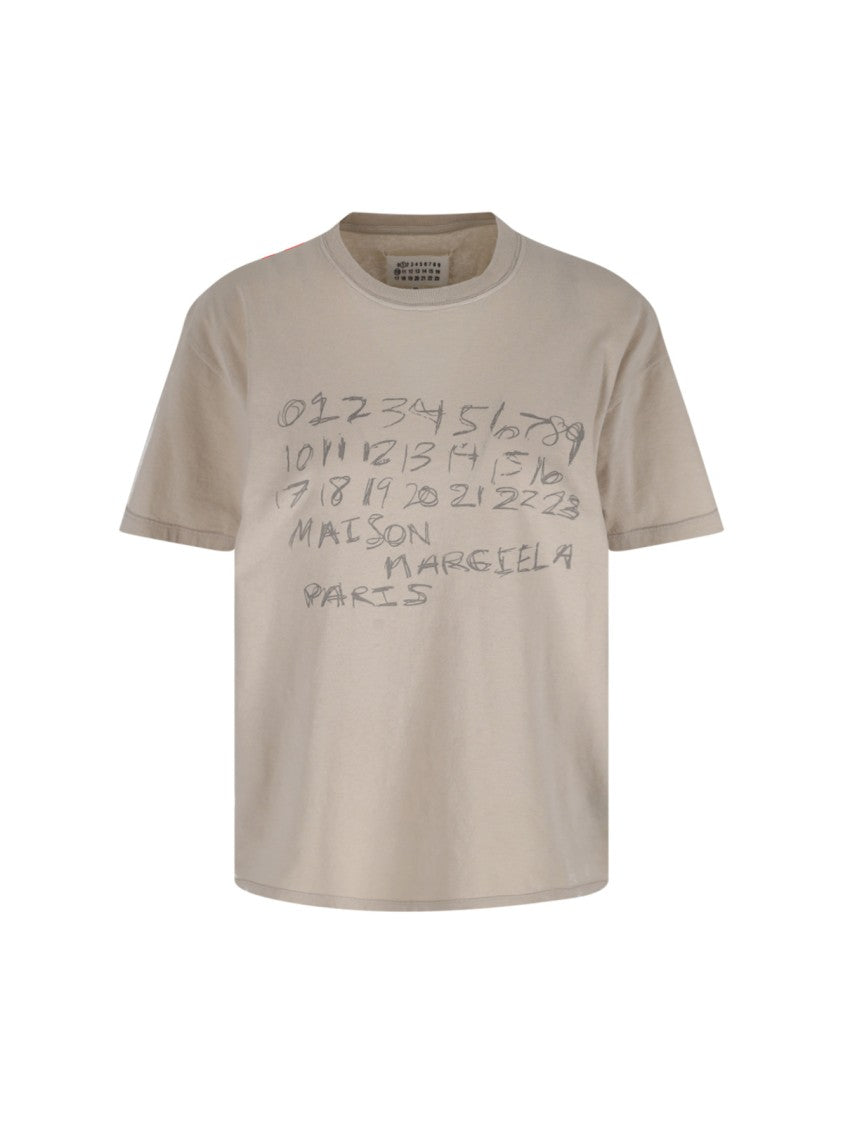 Maison Margiela "Numeric" T-Shirt – Cream