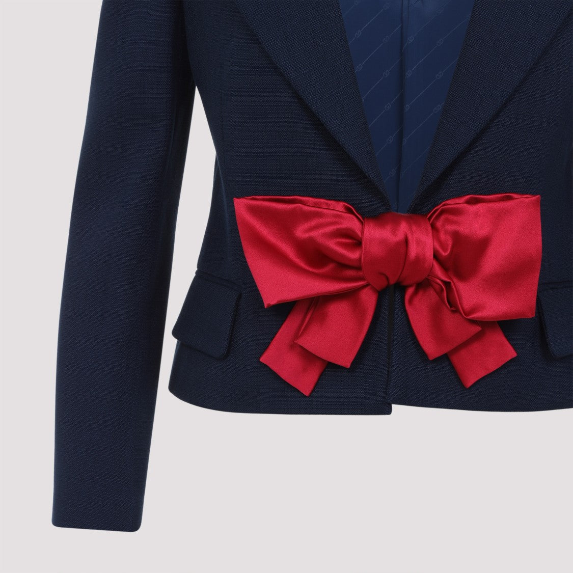 Valentino Bow Blue Viscose Jacket