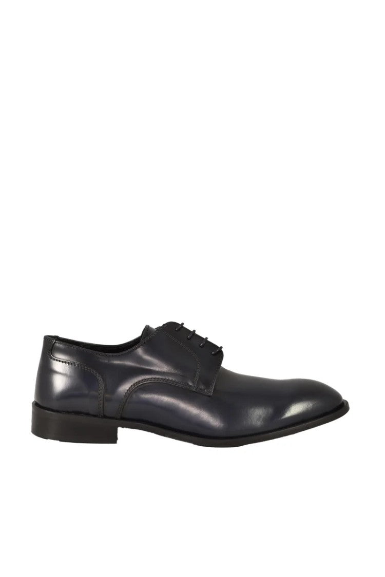 Officina Borghese Blue Leather Shoes