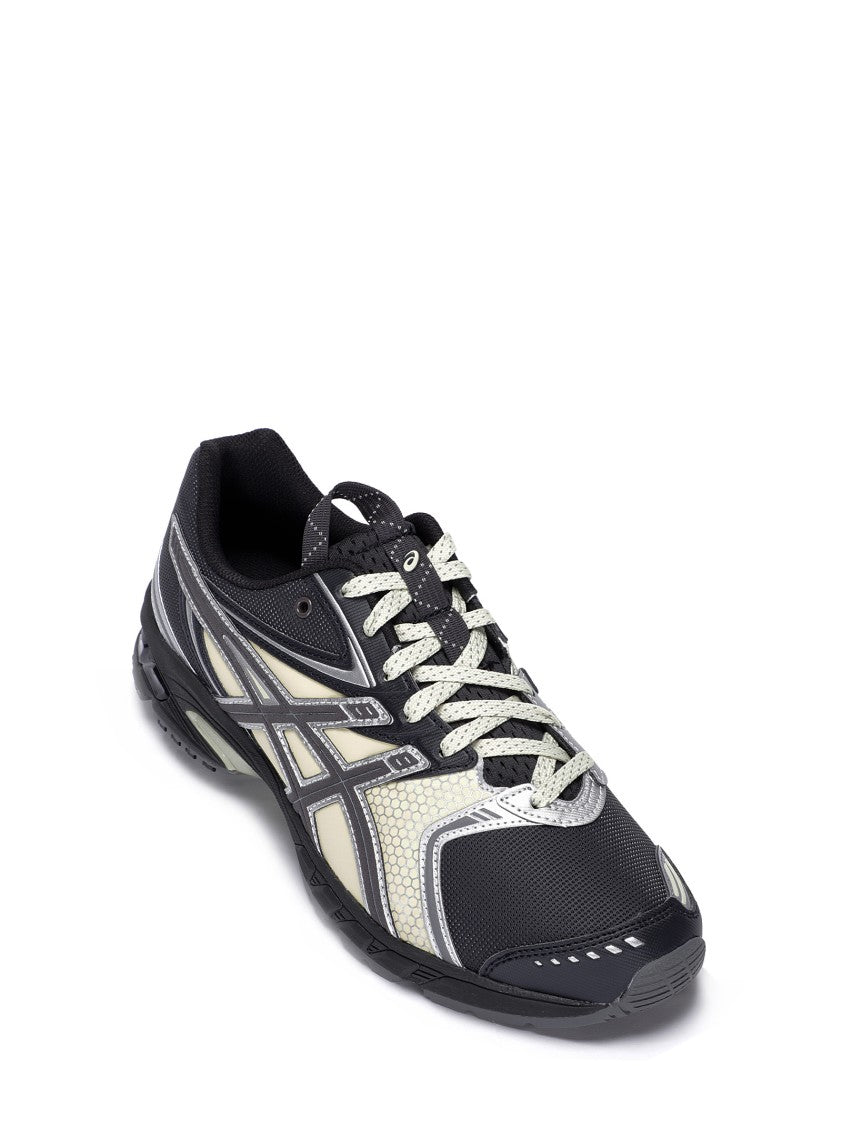 Asics Rounded Toe Sneakers With Grooved Sole And Sleek Finish
