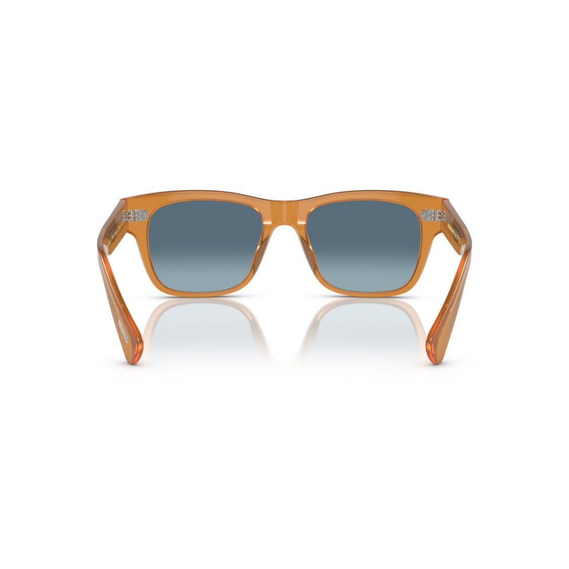 Oliver Peoples 0Ov5524su Translucent Amber Acetate Sunglasses With Gradient Blue Lenses