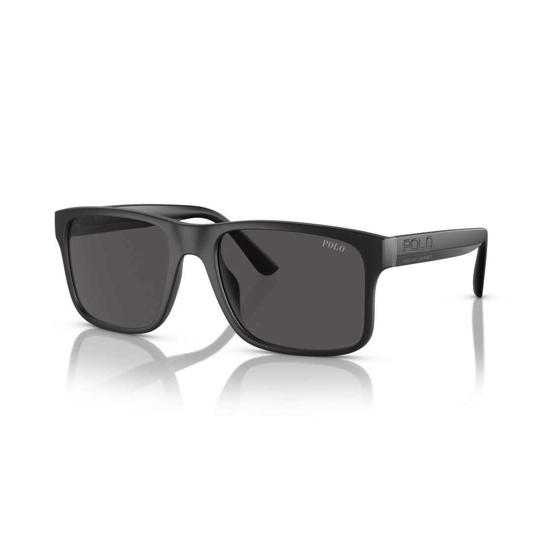 Polo Ralph Lauren 0Ph4195u Rectangular Matte Black Sunglasses