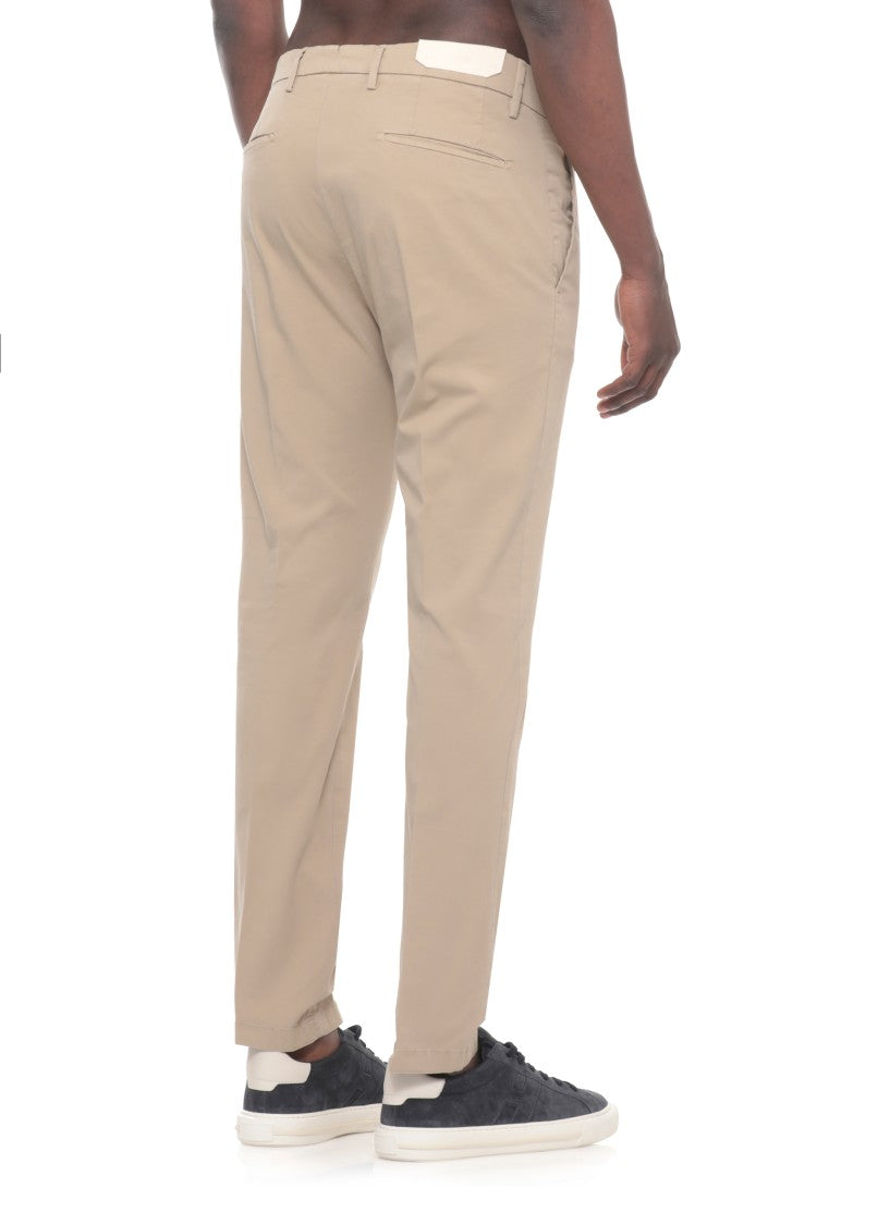 Briglia 1949 Beige Bg04 Cotton Straight-Leg Pants