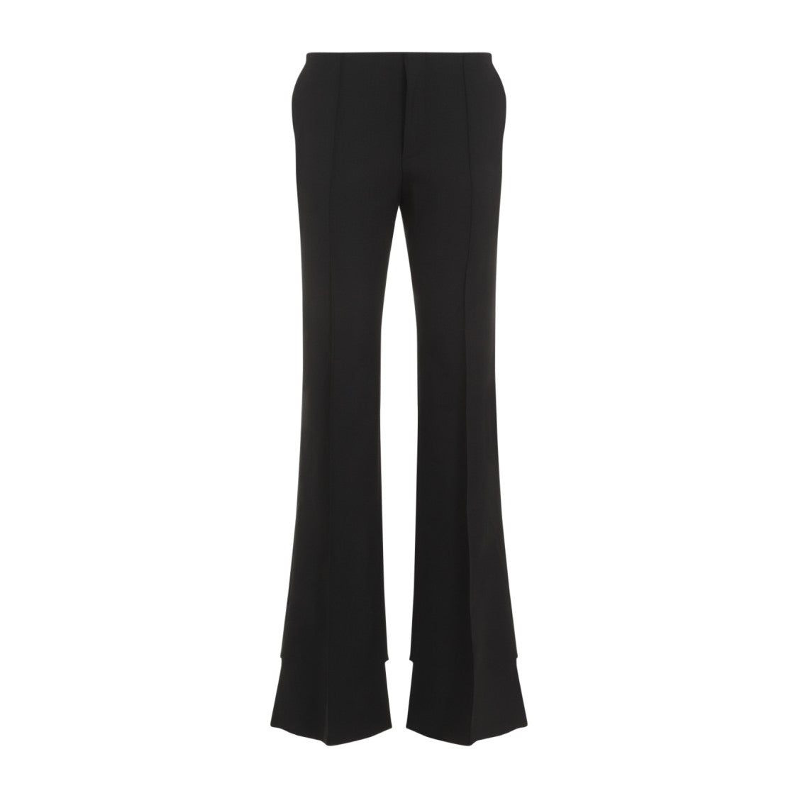 Chloé Flared Trousers With Virgin Wool Blend And Cut