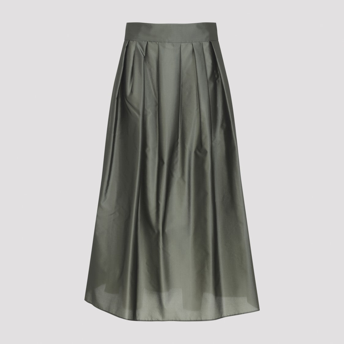 Max Mara Flowing Green Midi Skirt