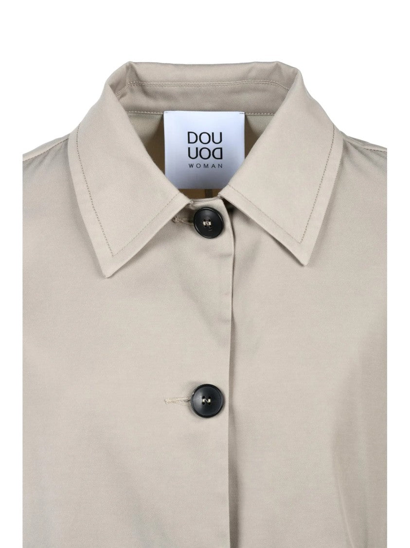 Douuod Trench Cape - Beige
