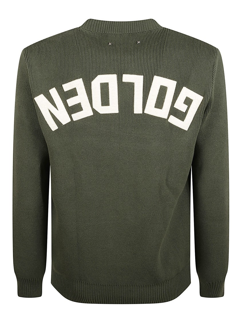 Golden Goose Crew Neck Ribbed Sweater