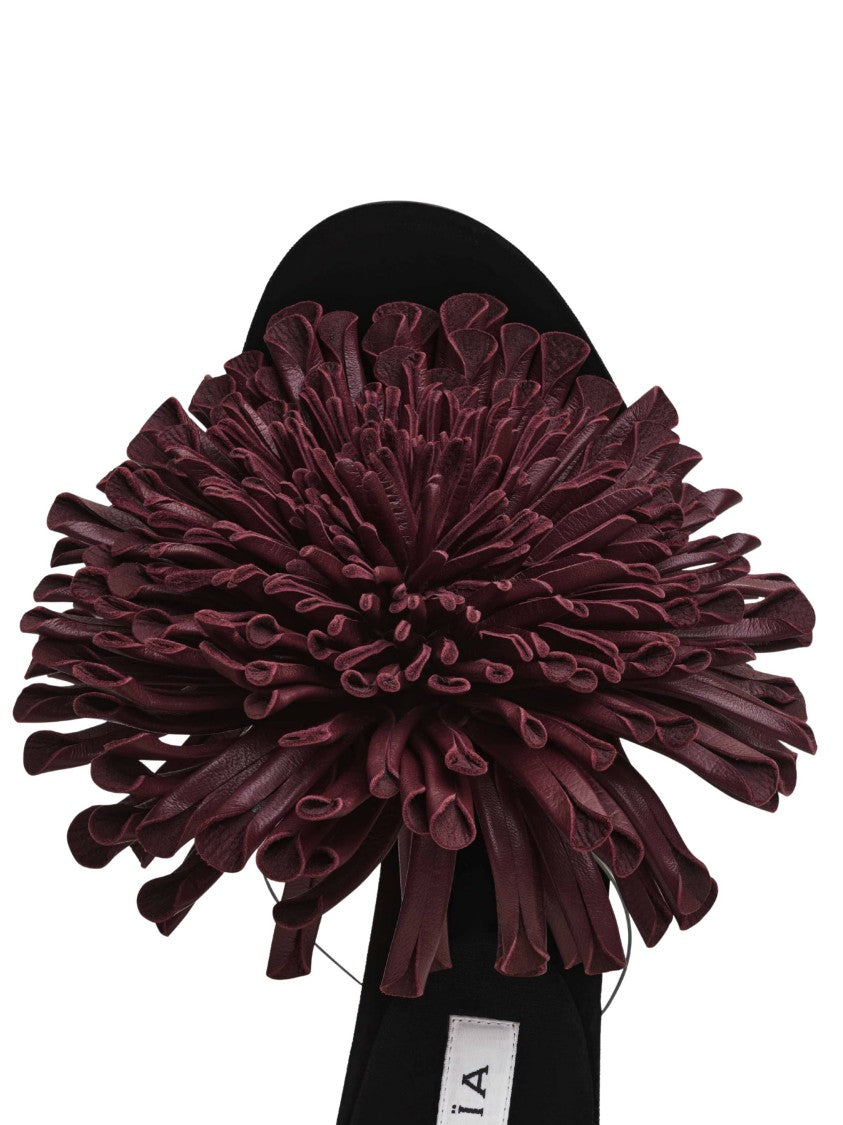 Alaïa Sandal With 3D Floral Detail