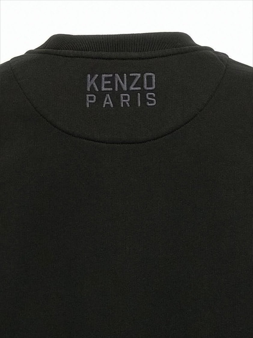 Kenzo Long-Sleeve Cotton Sweatshirt With Graphic Tiger Design