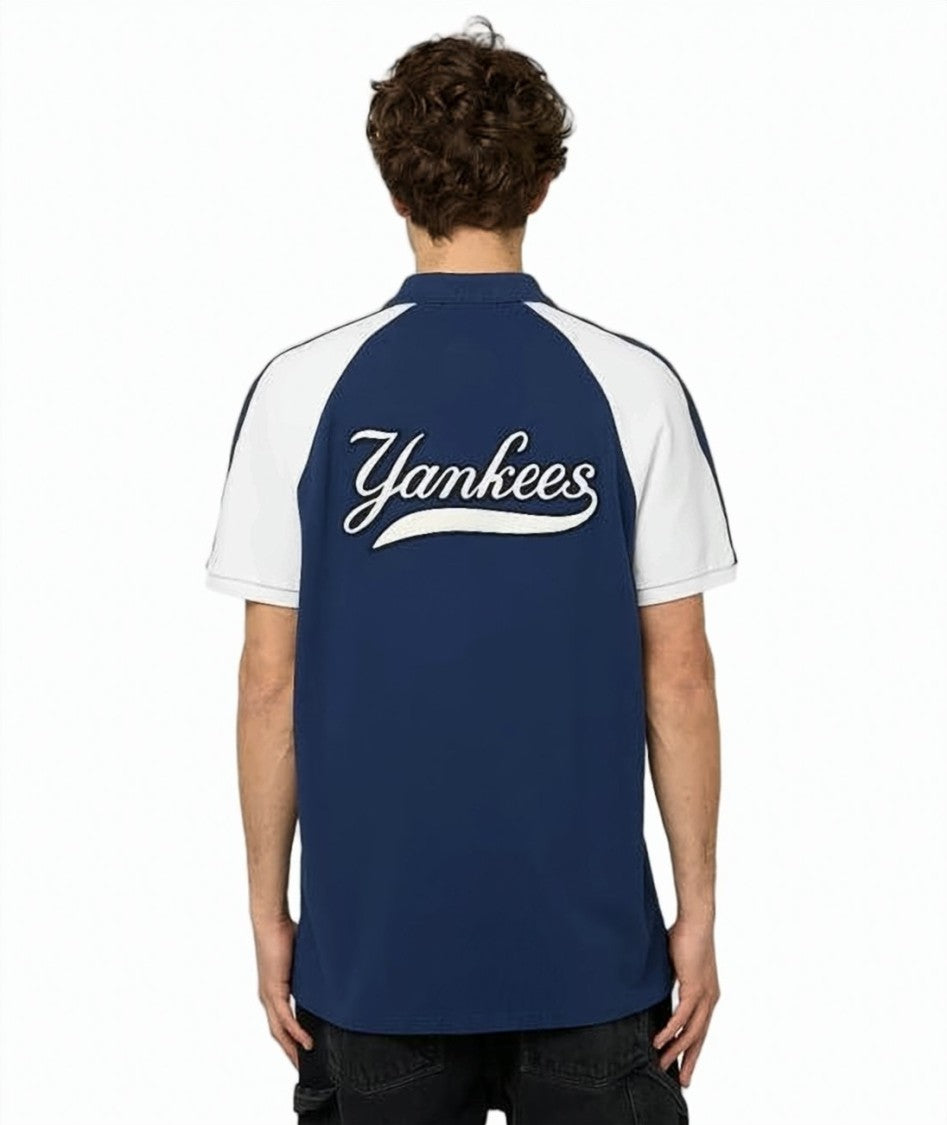 Polo Ralph Lauren Contrasting Navy Blue Polo Shirt With Embroidered 'Ny' Logo