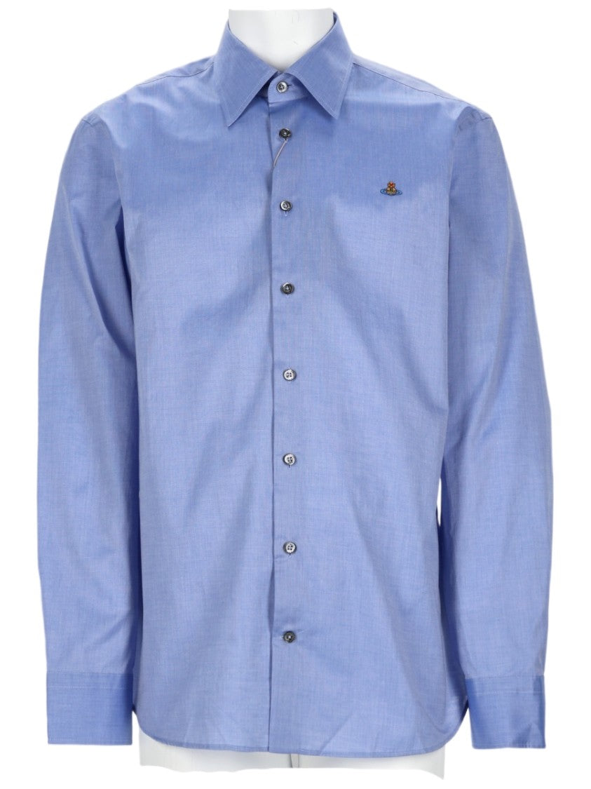 Vivienne Westwood Neutrals Ghost Pointed Collar Cotton Shirt